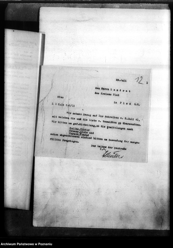 Obraz 16 z jednostki "Alois Krosny aus Pawlowitz, Kreis Pless (Pszczyna)"