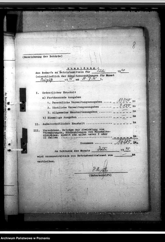 Obraz 12 z jednostki "Bedarf an Betriebsmitteln"