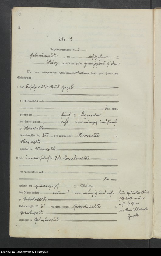 Obraz 7 z jednostki "Heirats-Neben-Register Nr 1 - 19, 1-6, 1-14, 1-16"