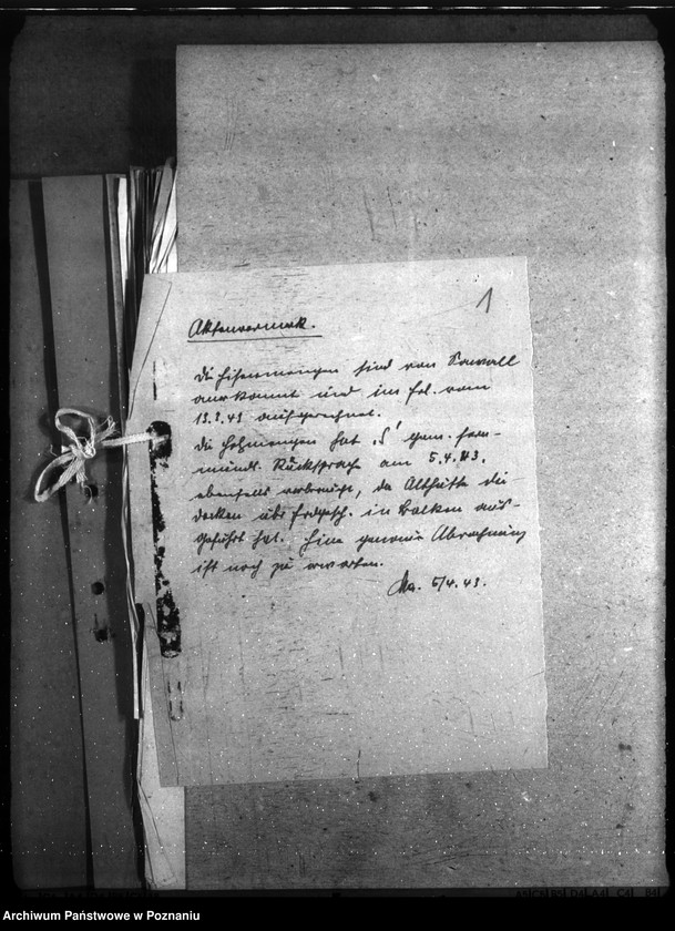 Obraz 5 z jednostki "Althütte- Kreis Scharnikau, Nordwalde, Kreis Obornik, Feldhei, Kreis Obornik (budowy na rzecz policji)"