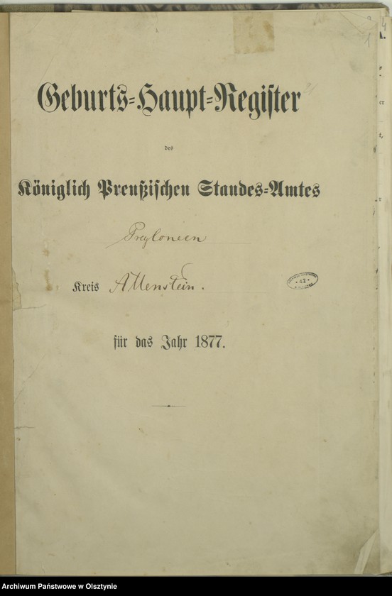 image.from.unit.number "Geburts-Haupt-Register Nr 1 - 43"