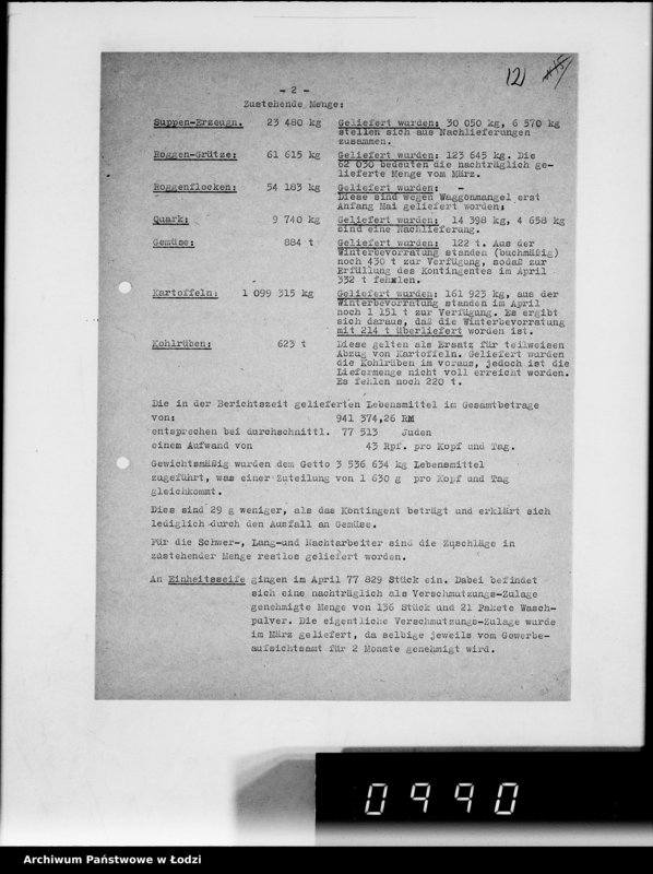 Obraz 16 z jednostki "Monatsberichte [Wydziałów G.V. Plan rozmieszczenia zakładów przemysłowych w Getcie według liczby robotników]"