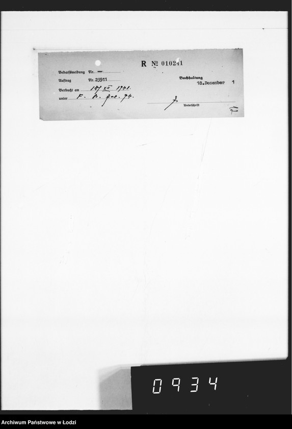 Obraz 16 z jednostki "K.Köberlin.18 Aufträge [Pokwitowania odbioru]"