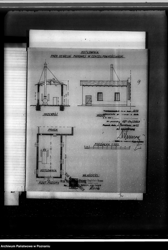 Obraz 13 z jednostki "Cegielnia w Czaczu R. Łaske, pow. kościański nr woj. kotła 3854"