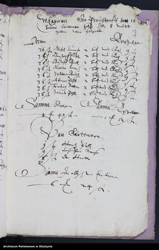 image.from.unit.number "Kirchen Rechnung des Kirchspiels Herzogswalde"