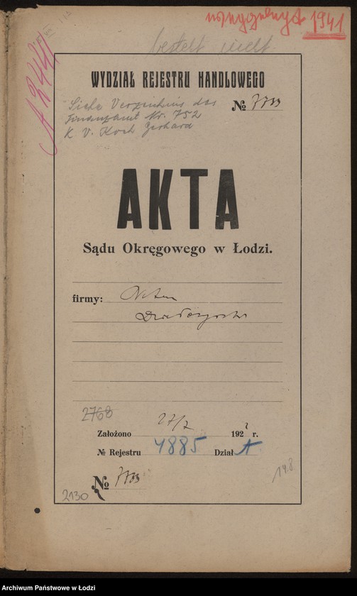 Obraz 2 z jednostki "Natan Działoszyński – sprzedaż przędzy"