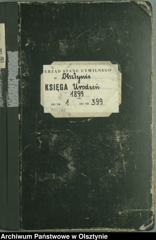 image.from.unit.number "Geburts-Haupt-Register Tom I,Nr 1 - 399"