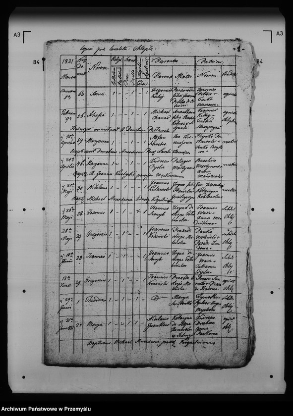 Obraz 5 z jednostki "[Kopie ksiąg metrykalnych parafii Chliple z filią Sadkowice (dekanat Mościska)]"