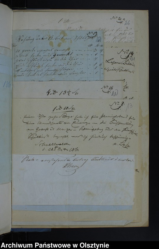 image.from.unit.number "Einnahme Beläge und Ausgabe Beläge der Kirchspiels Schulkasse zu Schnellwalde"