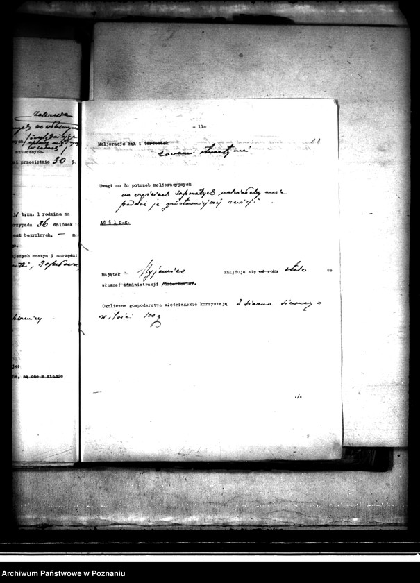 Obraz 15 z jednostki "Majątek Myjomice powiatu kępińskiego wyłączenie z art. 4,5 ustawy o przeprowadzeniu reformy rolnej"