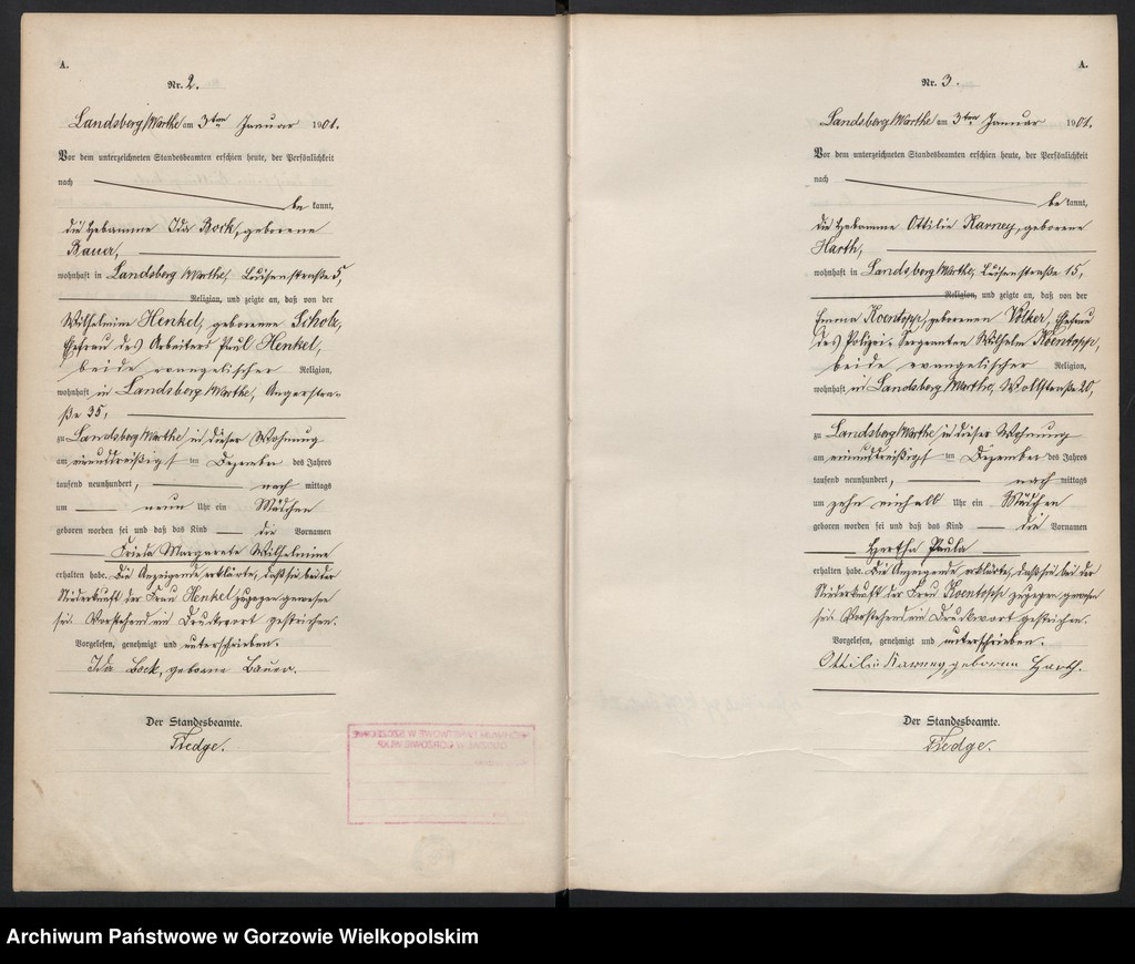 Obraz 4 z jednostki "Geburts Register"