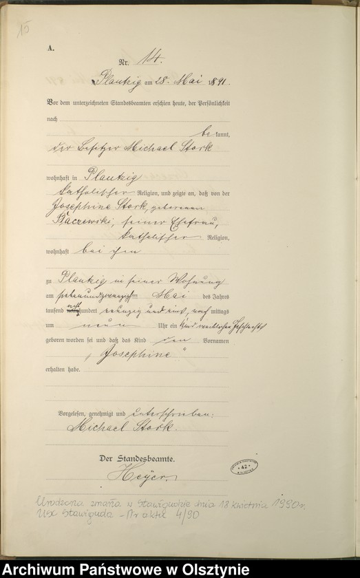 image.from.unit.number "Geburts-Haupt-Register Nr 1 - 46"