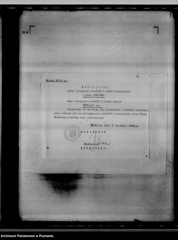 Obraz 10 z jednostki "Akta dotyczące miasta Kościan - daniny komunalne"