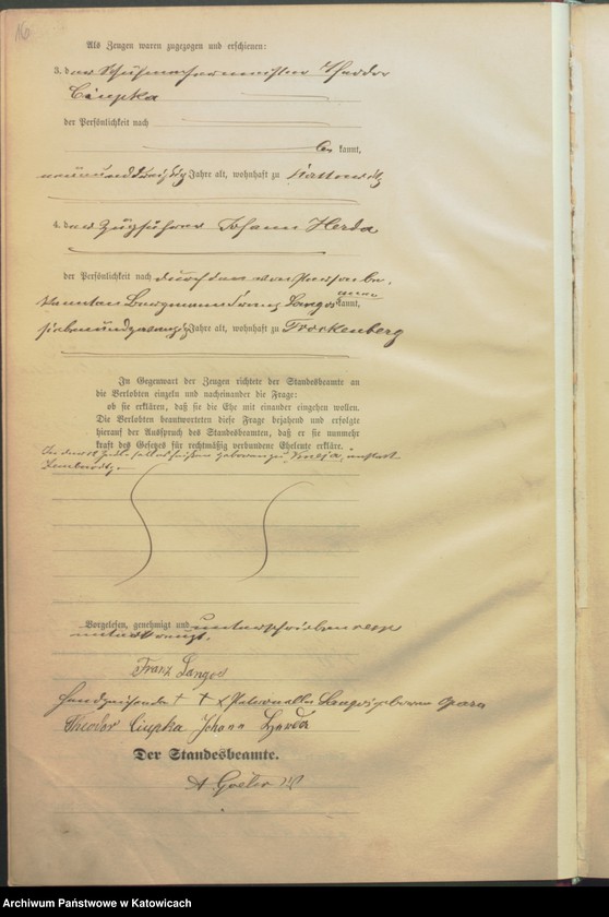 Obraz 19 z jednostki "Księga małżeństw nr 1 – 134"