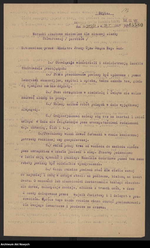image.from.unit.number "Odpisy postanowień Tymczasowego Rządu Ludowego RP I. Daszyńskiego oraz dekrety przesłane do zatwierdzenia Naczelnikowi Państwa przez Radę Ministrów, pod przewodnictwem J. Moraczewskiego a następnie I. Paderewskiego."