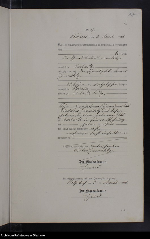 image.from.unit.number "Sterbe-Neben-Register Nr.1-53"