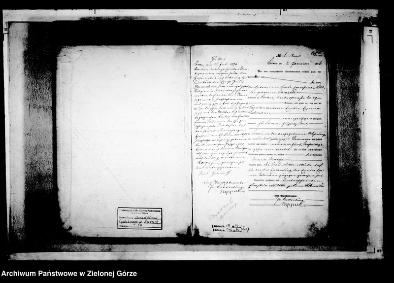 Obraz 5 z jednostki "[Księga akt urodzenia rok 1896-Żary miasto]"