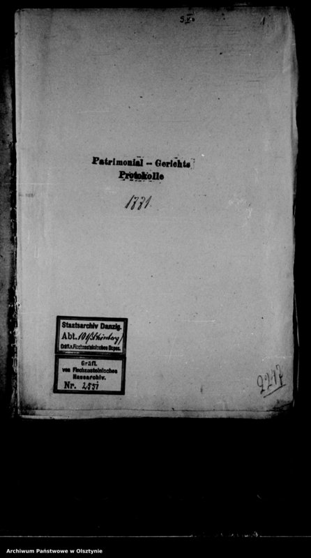 image.from.unit.number "Schönbergsche Patrimonial-Gerichts-Protokolle betreffend Körperverletzung und Defraudation"