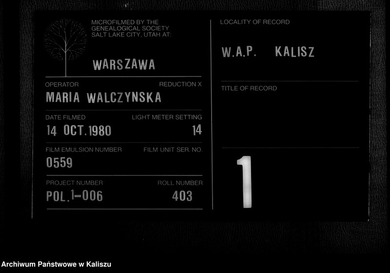 Obraz 1 z jednostki "[Księga zgonów]"