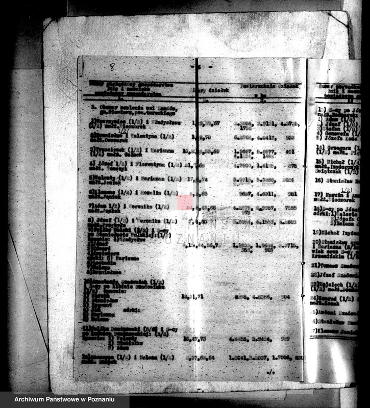 Obraz 12 z jednostki "Regulacja hipoteczna scalonych wsi Sendów powiatu tureckiego"