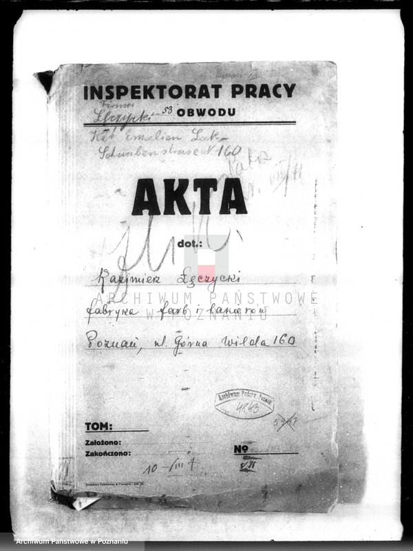 Obraz 4 z jednostki "Kazimierz Łączycki fabryka farb i lakierów w Poznaniu Górna Wilda 160"