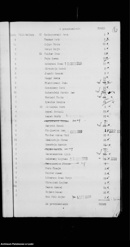 Obraz 20 z jednostki "Rejestr poborczy"