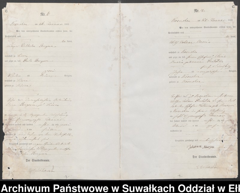 image.from.unit.number "Sterbe-Haupt-Register des Königlich Preussischen Standes-Amtes Belzonzen Kreis Johannisburg"