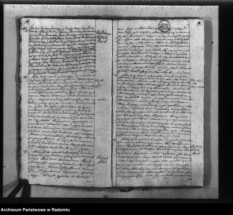 image.from.unit.number "Księga urzędnika stanu cywilnego parafii Głowaczew do zapisywania akt 1814 roku"