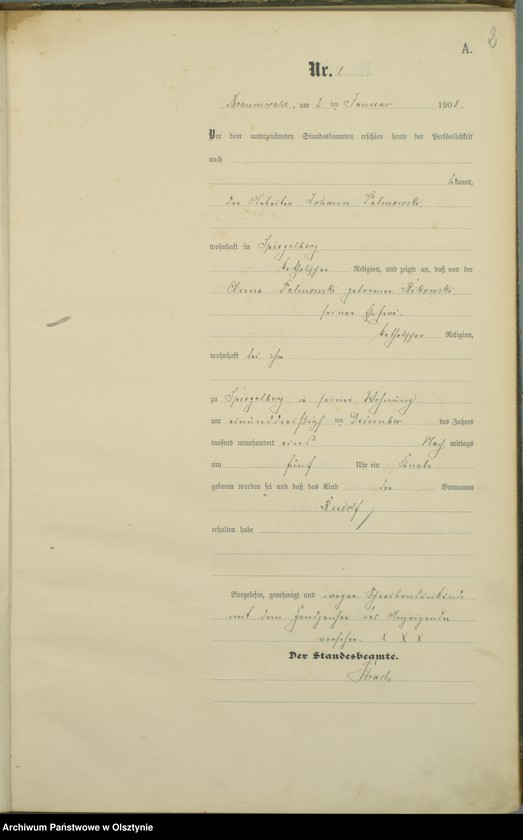 image.from.unit.number "Geburts-Haupt-Register Nr 1 - 71"