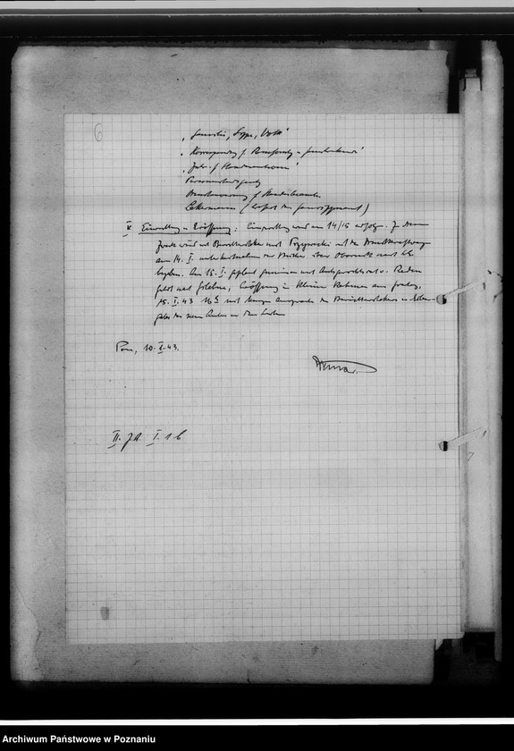 Obraz 10 z jednostki "[Korespondencja w sprawach organizacyjnych, sprawozdanie z działalności , uwagi powizytacyjne] Kreissippenamt Scharnikau [Czarnków]"