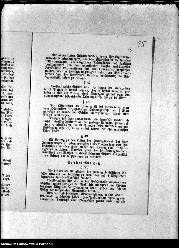 Obraz 18 z jednostki "Statut der Böttcher-Meister-Innung zu Posen"