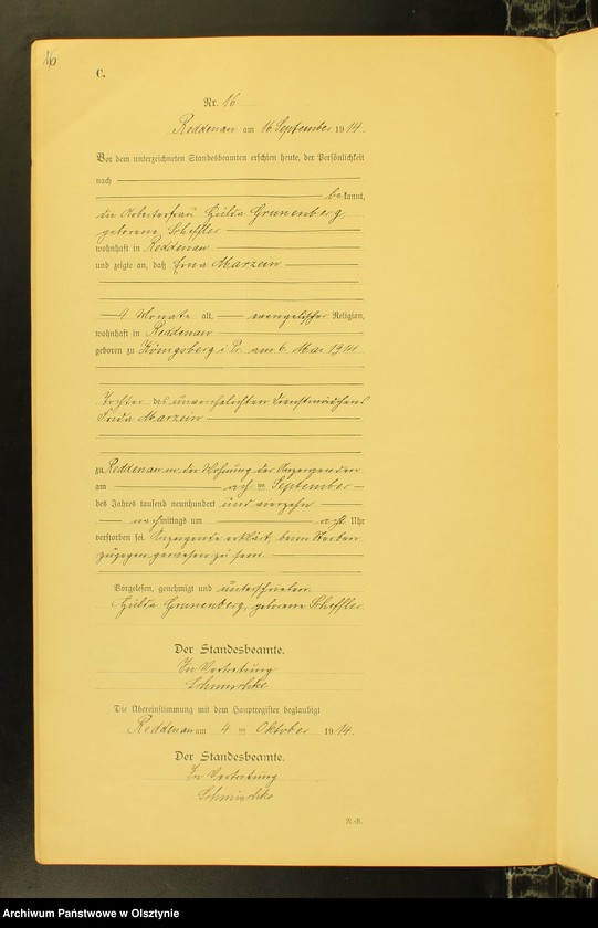 image.from.unit.number "Sterbe-Neben-Register Nr 1 - 25[ Księga zgonów - wtóropis ]"