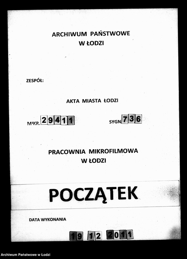 Obraz 1 z jednostki "Kontrolla wyrobników obojej płci w mieście Łodzi zamieszkałych w roku 1859 założona"