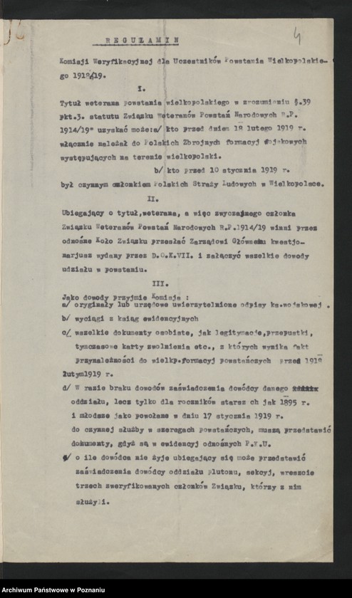 image.from.unit.number "Regulamin Komisji Weryfikacyjnej Związku Weteranów Powstań Narodowych."