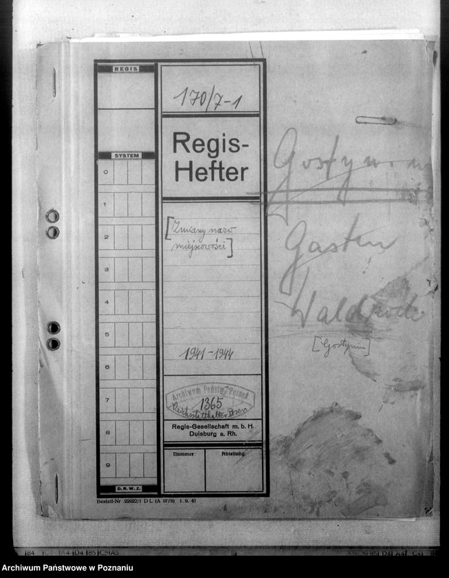 Obraz 4 z jednostki "Zmiany nazw miejscowości- Gostynin, Gasten, Waldrode"