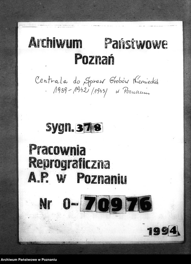 Obraz 1 z jednostki "Spisy miejscowych Niemców, którzy zginęli w 1939 roku. Kreis Leslau (Włocławek)"