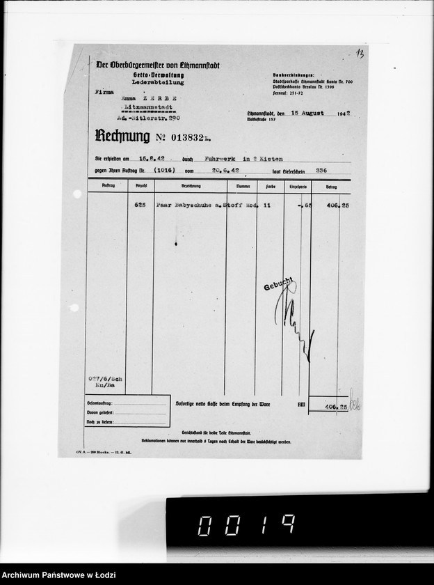 Obraz 17 z jednostki "F-ma E.Zerbe, L