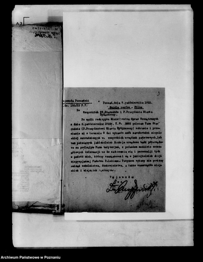 Obraz 7 z jednostki "Wykazy osób narodowości niepolskiej zatrudnionych w urzędach państwowych"