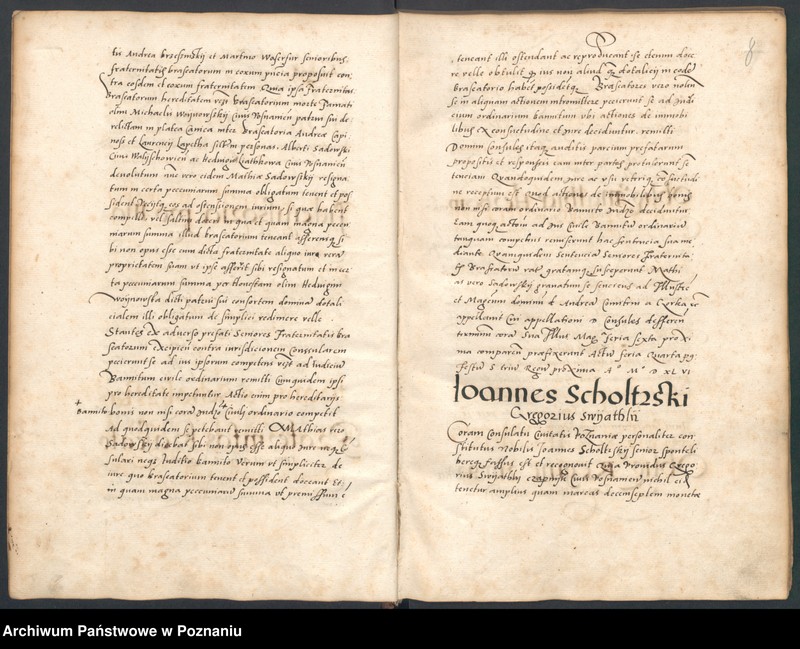 Obraz 9 z jednostki "Liber controversiarum coram consulatu Posnaniensi actarum ..."