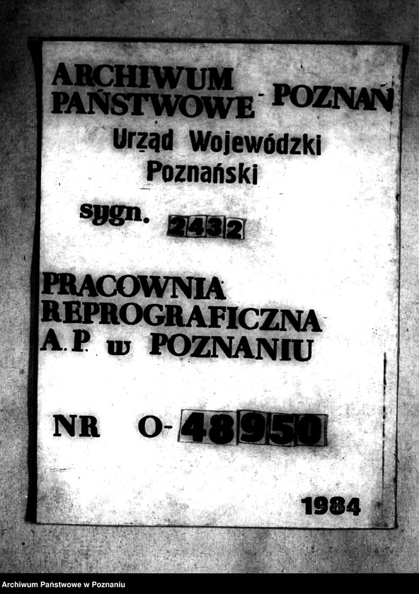 Obraz 1 z jednostki "Regulacja hipoteczna scalonych gruntów wsi Lisewo powiatu konińskiego"