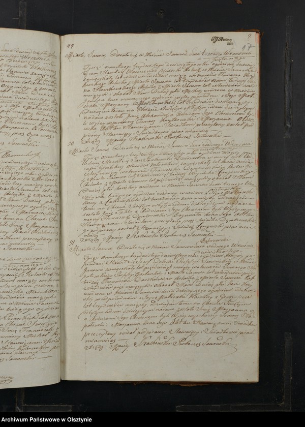 image.from.unit.number "Akta Urodzenia, Zeyscia y Małżeństw Gminy Janowskiey Powiatu Przasnyskiego Gubernij Płockiey 1839"