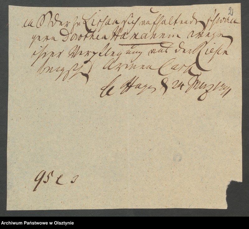 image.from.unit.number "In S. [Sachen] der zu Lißau sich jetz aufhaltenden Schwangern Dorothea Homannin wegen ihrer Verpflegung aus der Riesenburgschen Armen-Caße"