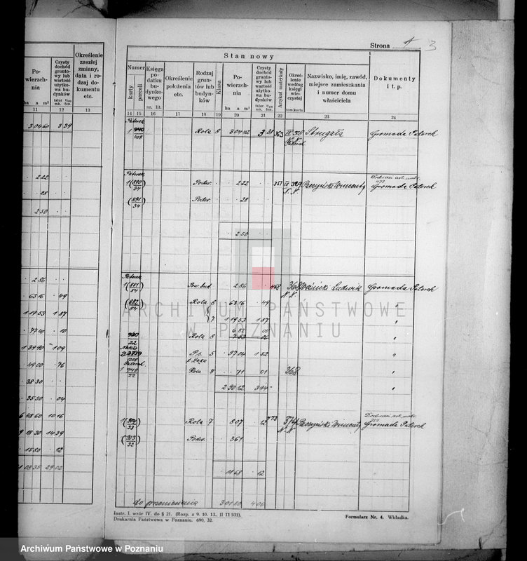 Obraz 7 z jednostki "Dodatek do ostatecznego rejestru pomiarowego obrębu Paterek-Nakło"
