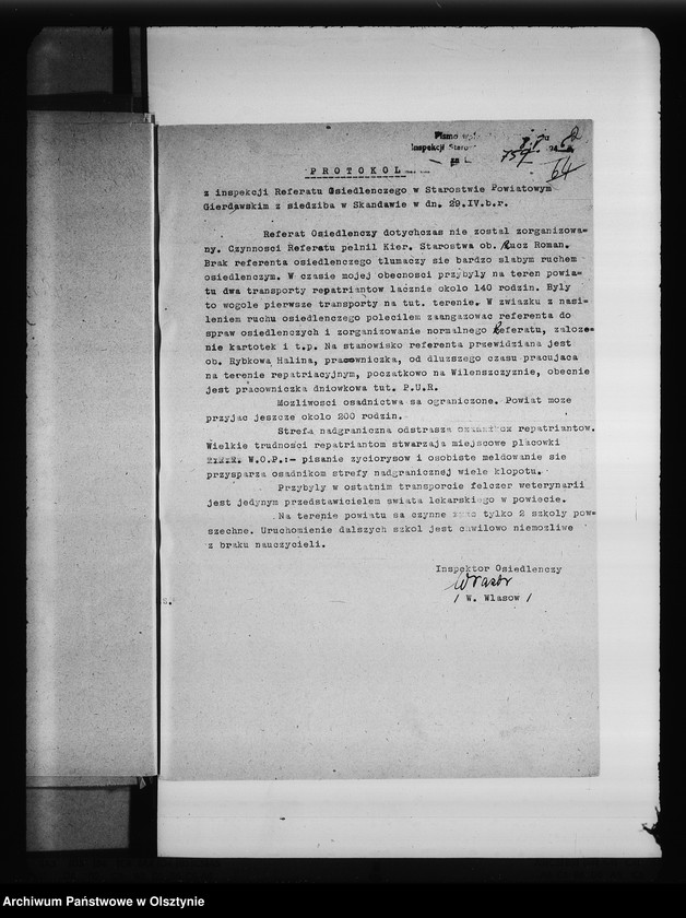 image.from.unit.number "Protokoły i zarządzenia polustracyjne referatów osiedleńczych"