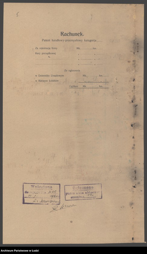 Obraz 7 z jednostki "Wolf Kurc- prowadzenie mechanicznej stolarni"