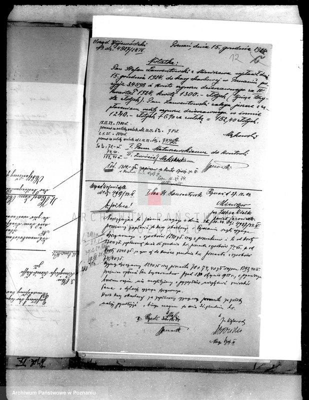 Obraz 16 z jednostki "Akta dotyczące czynszu dzierżawnego majętności Miniszew"