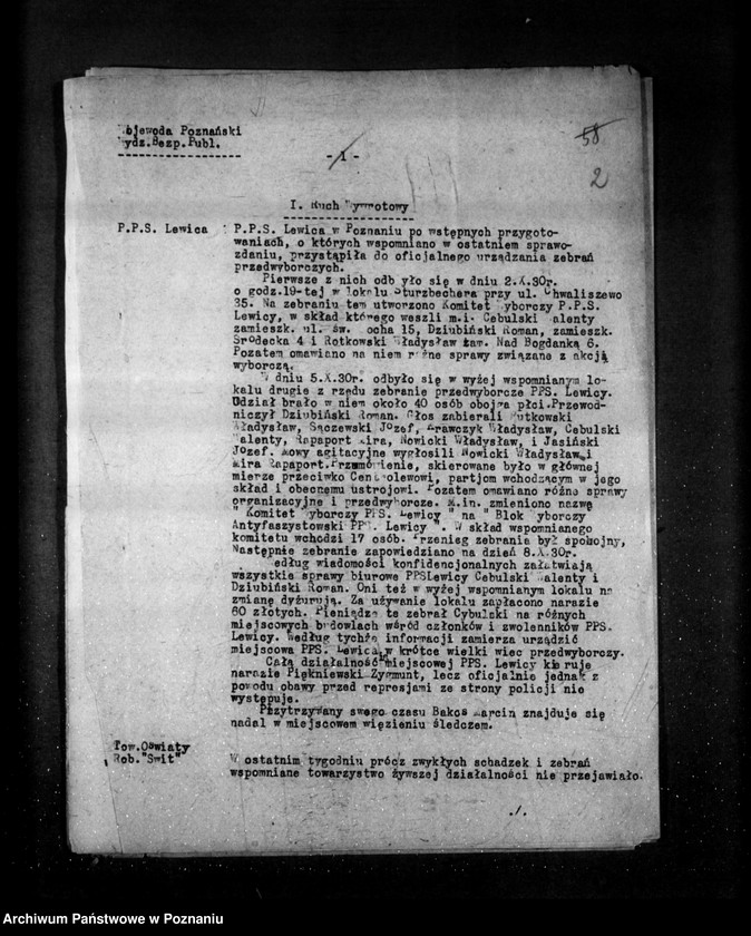 Obraz 6 z jednostki "Sprawozdania sytuacyjne tygodniowe za czas od 3 października do 31 października 1930 r. /nr 49-52/"