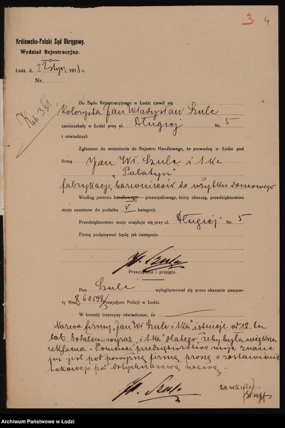 Obraz 6 z jednostki "Jan Władysław Szulc i S-ka- fabrykacja barwników"