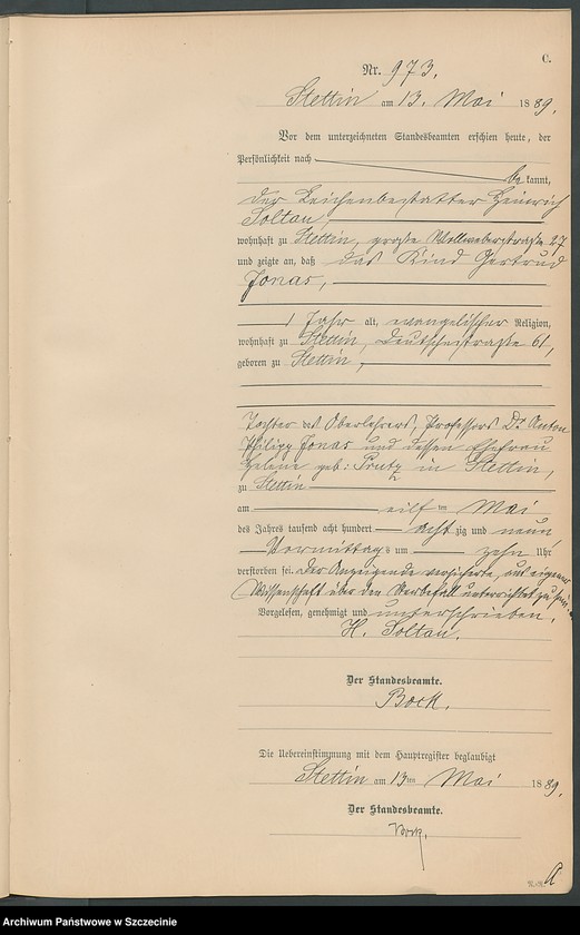 Obraz 20 z jednostki "Sterbe-Register (Neben-Register) Band III"