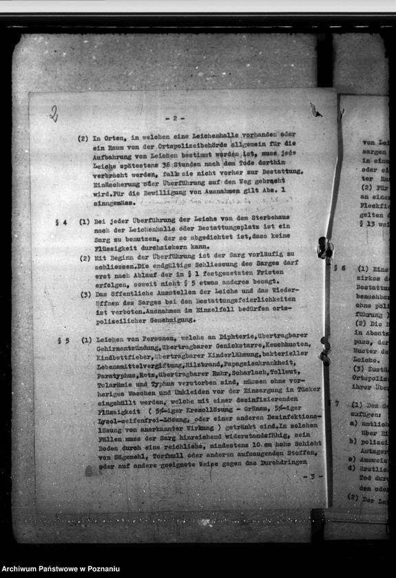 Obraz 5 z jednostki "Leichenwesen. Genuss von Äther. Ungenügend begrabene Leichen polnischer Soldaten. Feuerbestattungsverein"